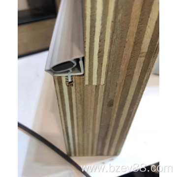 Magnetic suction seal strip for wooden door